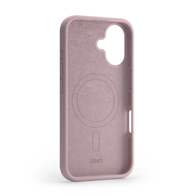 Калъф Etteri Silicone Mag за iPhone 16 6.1" светло розов