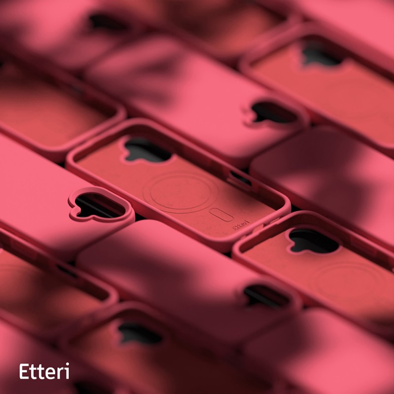 Калъф Etteri Silicone Mag за iPhone 16 Plus 6.7" малинов