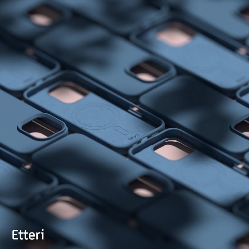 Калъф Etteri Silicone Mag за iPhone 16 Pro Max 6.9" тъмно син