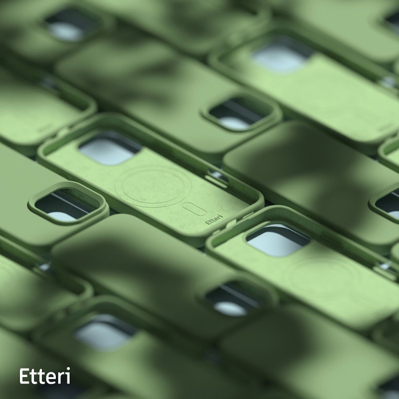 Калъф Etteri Silicone Mag за iPhone 16 Pro Max 6.9" светло зелен