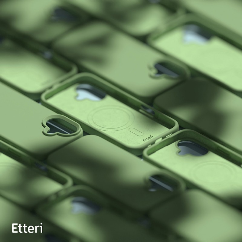 Калъф Etteri Silicone Mag за iPhone 16 6.1" светло зелен