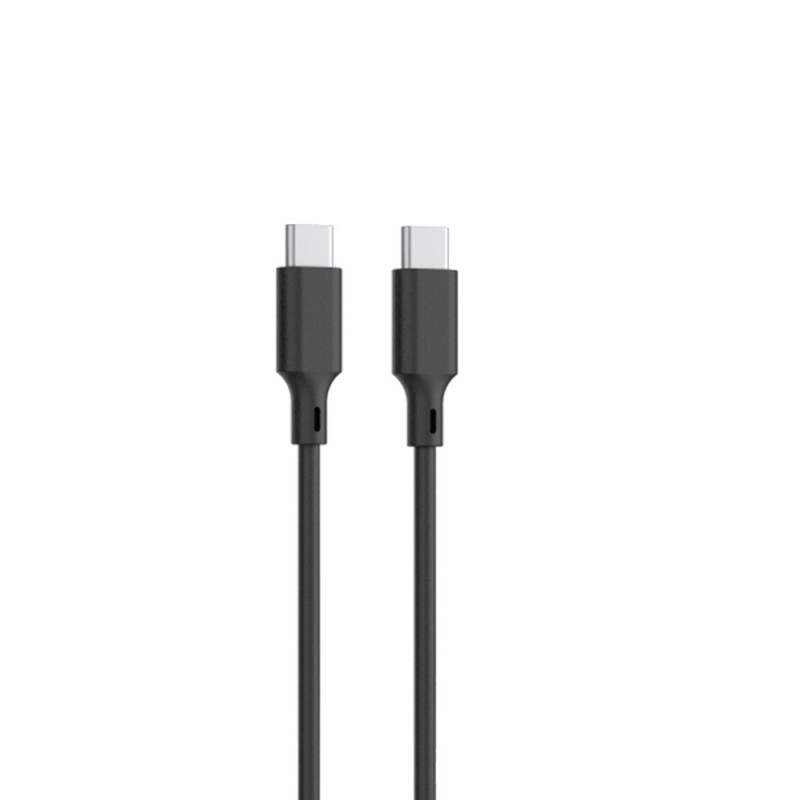 Setty USB-A + USB-C PD/QC 30W стенно зарядно черно + USB-C кабел 1m RLSK-AC-01 черно