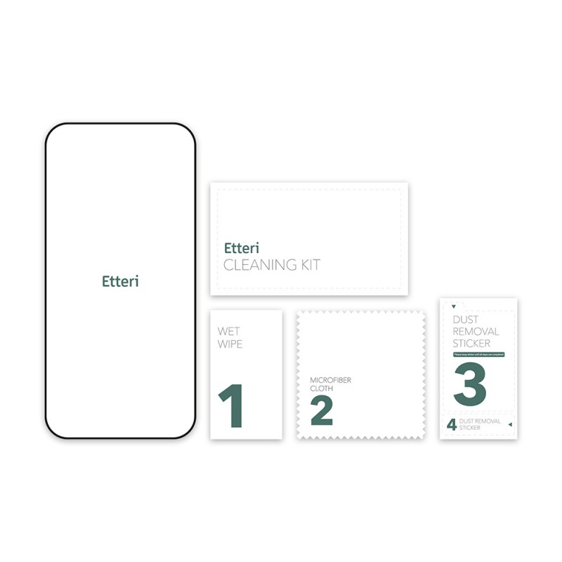 Закалено стъкло Etteri 9D за iPhone 16e / 17e