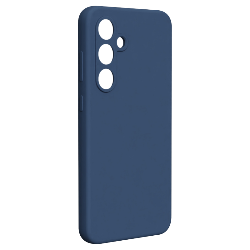 Силиконов калъф Etteri за Samsung Galaxy S24 FE, тъмно син