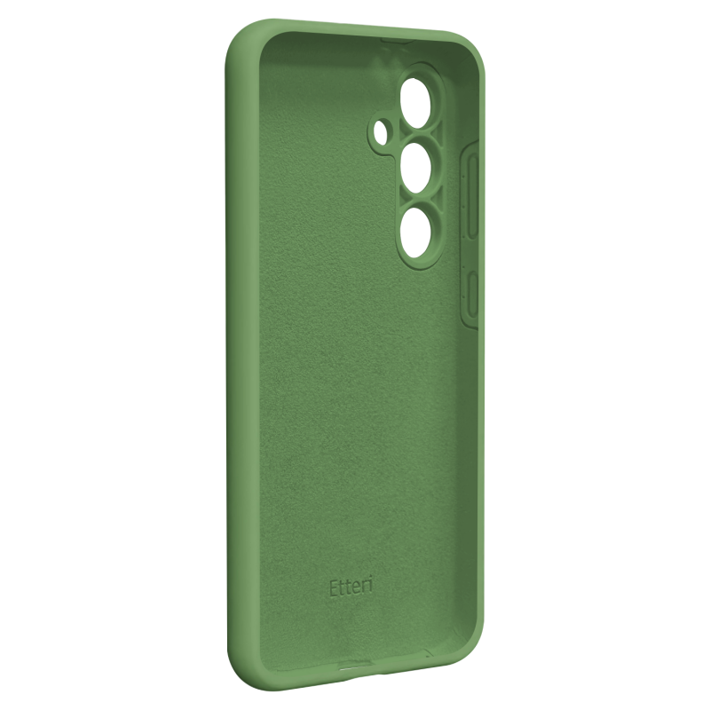 Силиконов калъф Etteri за Samsung Galaxy S24 FE, светло зелен