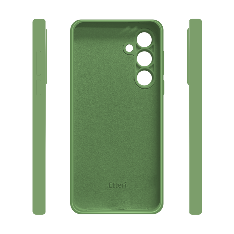 Силиконов калъф Etteri за Samsung Galaxy S24 FE, светло зелен
