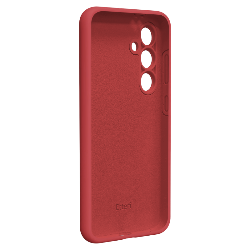 Силиконов кейс Etteri за Samsung Galaxy S24 FE, малинов
