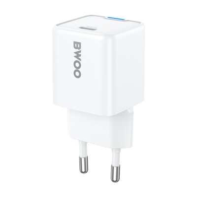 BWOO мрежово зарядно 30W PD GaN USB-C бяло