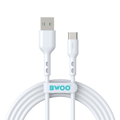 BWOO кабел USB - USB-C 2m 3A бял