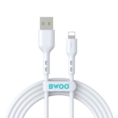 BWOO кабел USB - Lightning 2m 3A бял