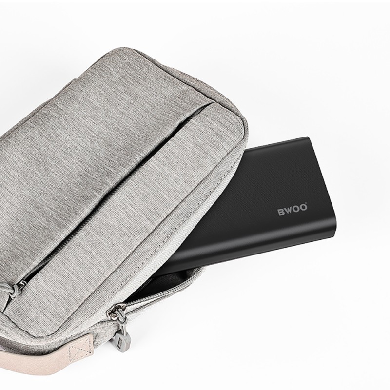 Външна батерия BWOO 22,5W 20000 mAh с LCD дисплей, черна
