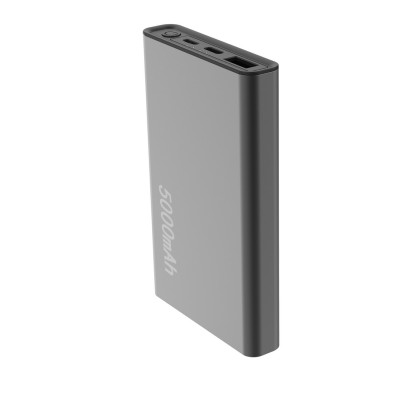 Setty Recycling power bank 5000 mAh 12W сив QRPB5-12-18