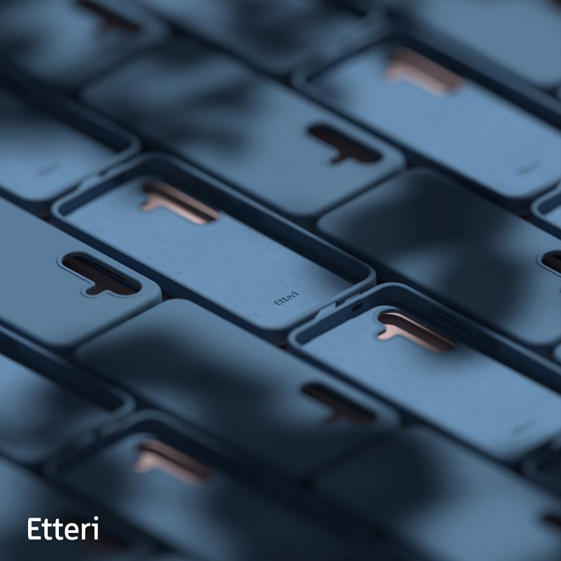Гръб Etteri Silicone Case за Samsung Galaxy A56 5G тъмносин