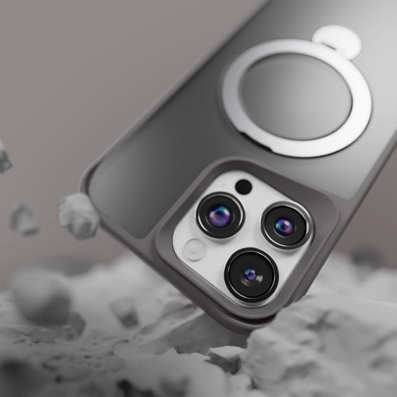 Калъф Etteri Matt Mag Ring за iPhone 17 Air, сив