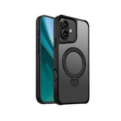 Калъф Etteri Matt Mag Ring за iPhone 17 Air, черен