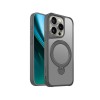 Калъф Etteri Matt Mag Ring за iPhone 15 Pro 6.1" сив