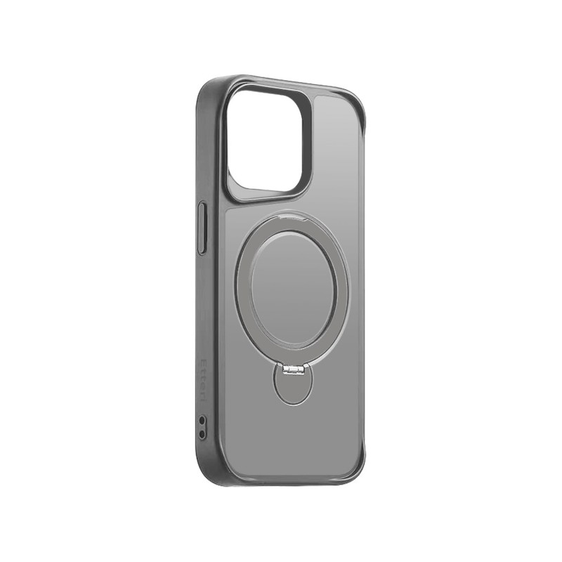 Калъф Etteri Matt Mag Ring за iPhone 15 Pro Max 6.7" сив