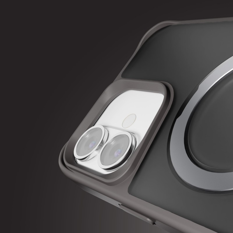 Калъф Etteri Matt Mag Ring за iPhone 16 6.1" сив