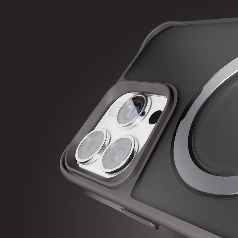 Калъф Etteri Matt Mag Ring за iPhone 16 Pro Max 6.9" сив