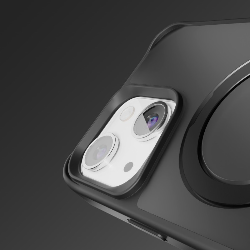 Калъф Etteri Matt Mag Ring за iPhone 13 6.1" черен