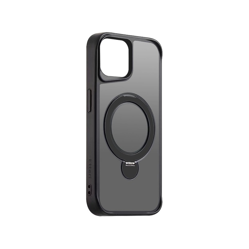 Калъф Etteri Matt Mag Ring за iPhone 14 6.1" черен