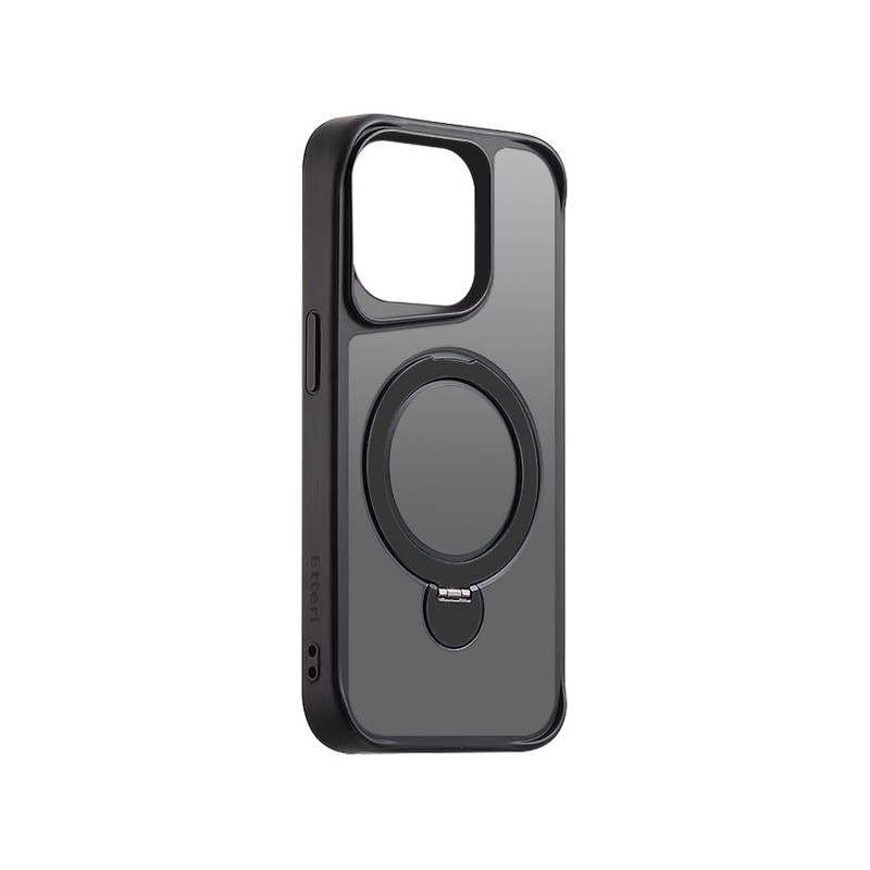 Калъф Etteri Matt Mag Ring за iPhone 14 Pro 6.1" черен