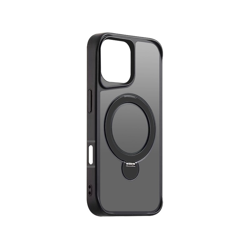 Калъф Etteri Matt Mag Ring за iPhone 16 6.1" черен