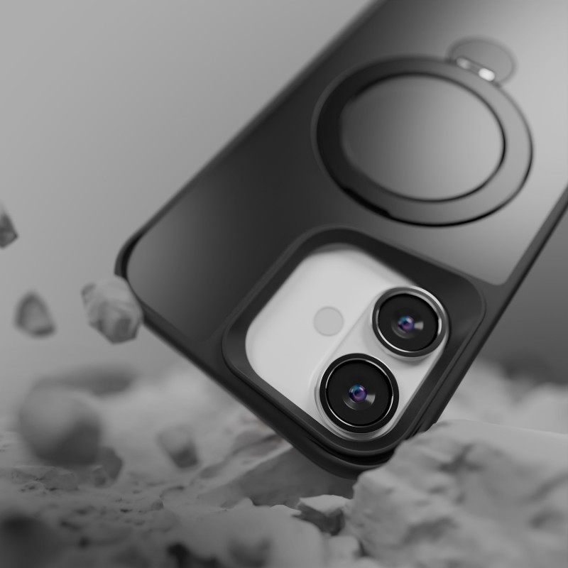 Калъф Etteri Matt Mag Ring за iPhone 16 6.1" черен