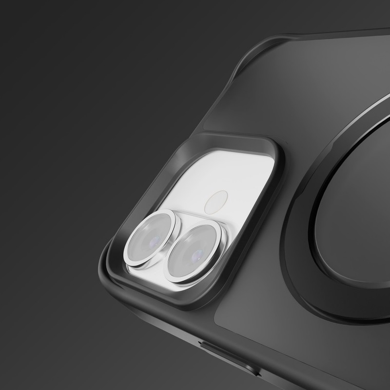 Калъф Etteri Matt Mag Ring за iPhone 16 6.1" черен