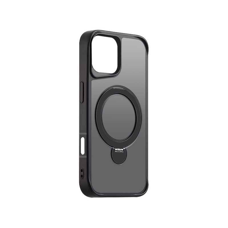 Калъф Etteri Matt Mag Ring за iPhone 16 Plus 6.7" черен