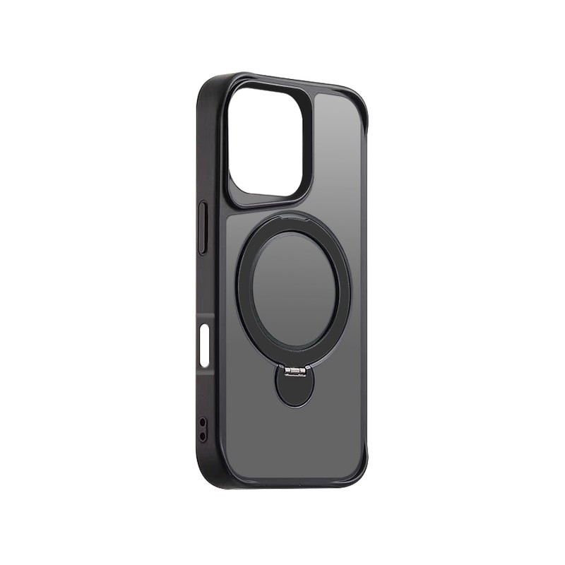 Калъф Etteri Matt Mag Ring за iPhone 16 Pro 6.3" черен