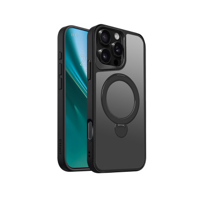 Калъф Etteri Matt Mag Ring за iPhone 16 Pro Max 6.9" черен