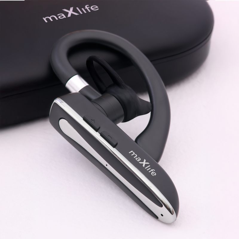 Безжични слушалки Maxlife MXBH-01 с калъф за зареждане, черни