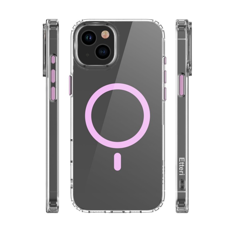 Калъф Etteri Color Mag за iPhone 14 6.1" розов