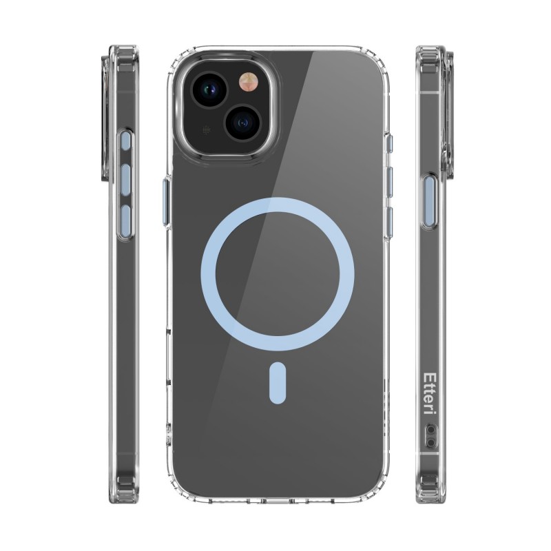 Калъф Etteri Color Mag за iPhone 15 6.1" светло син