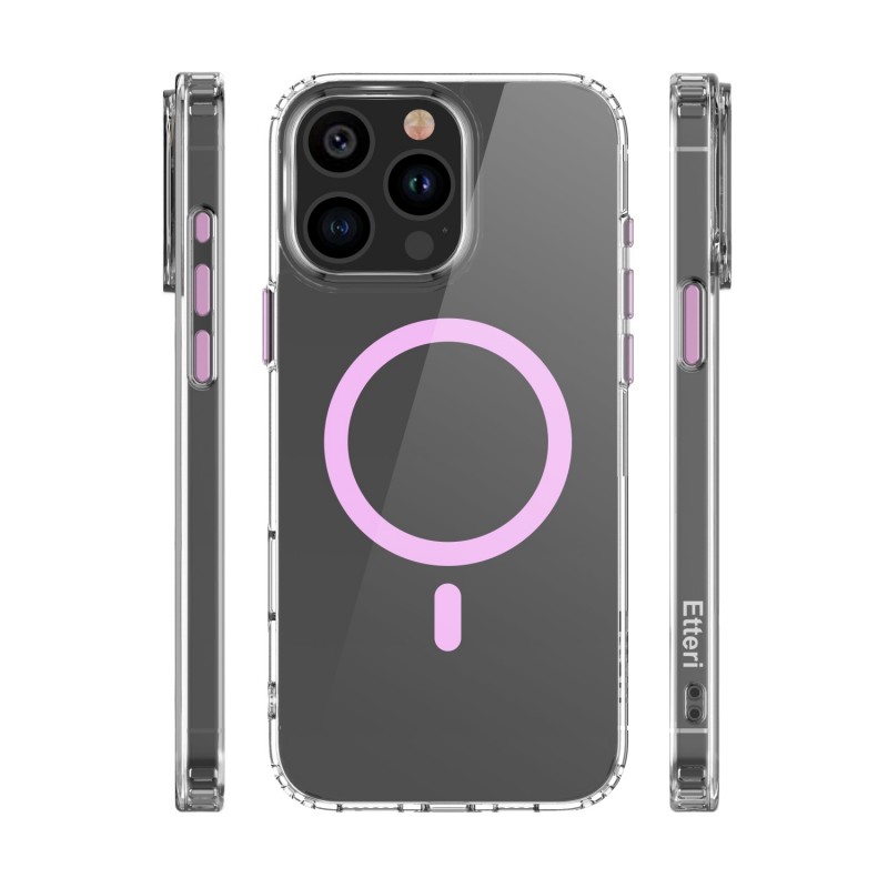 Калъф Etteri Color Mag за iPhone 15 Pro Max 6.7" розов