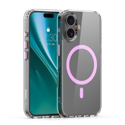 Капак Etteri Color Mag за iPhone 16 Plus 6.7" розов