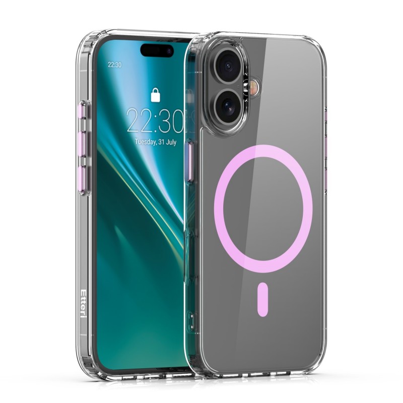 Капак Etteri Color Mag за iPhone 16 Plus 6.7" розов