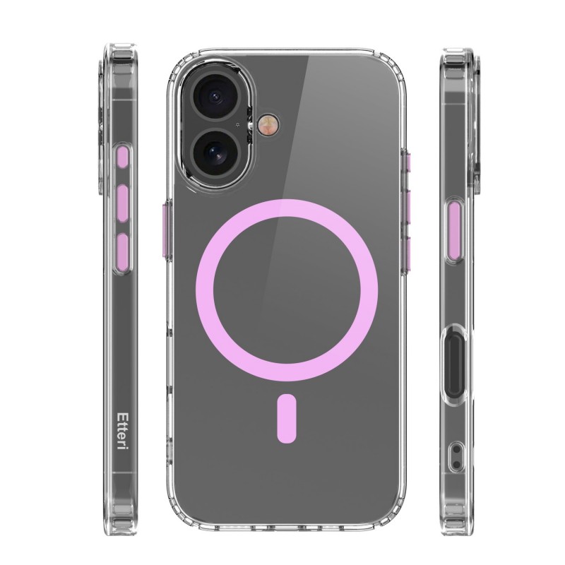 Капак Etteri Color Mag за iPhone 16 Plus 6.7" розов