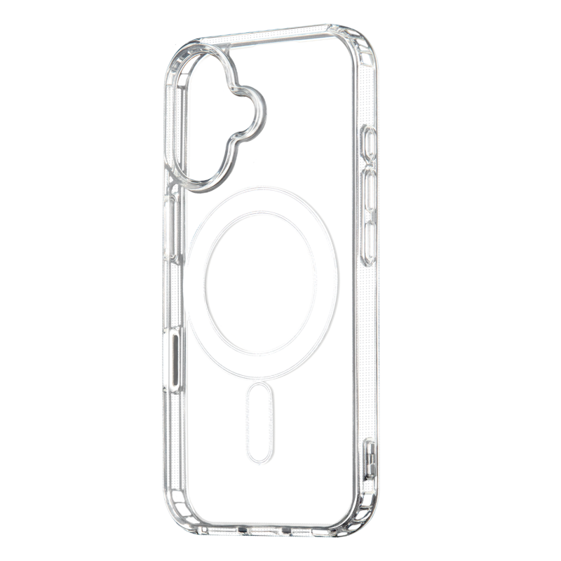 Anti Shock 1.5 mm Mag cover за iPhone 16 6.1" прозрачен голям отвор + бутон