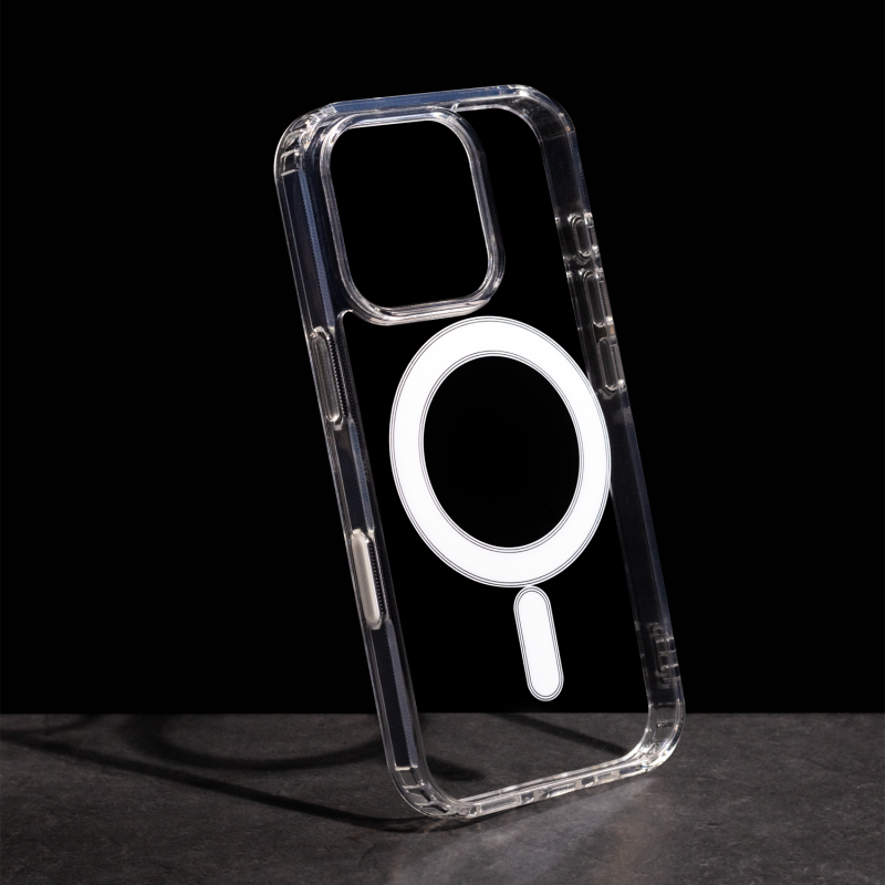Anti Shock 1.5 mm Mag cover за iPhone 16 Pro Max 6.9" прозрачен голям отвор + бутон