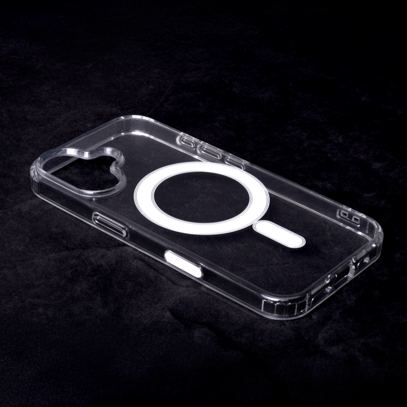 Anti Shock 1.5 mm Mag cover за iPhone 16 6.1" прозрачен голям отвор + бутон