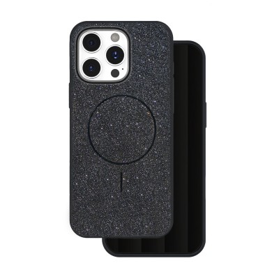 Калъф Glitter Thin Mag за iPhone 17 6.3" черен