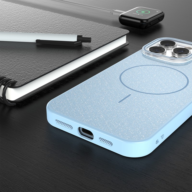 Калъф Glitter Thin Mag за iPhone 16 Pro Max 6,9