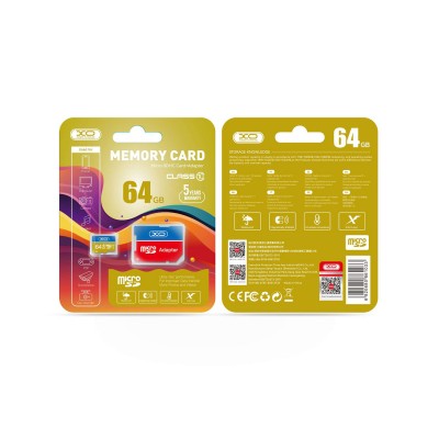 XO карта памет 64GB microSDXC клас 10 + адаптер