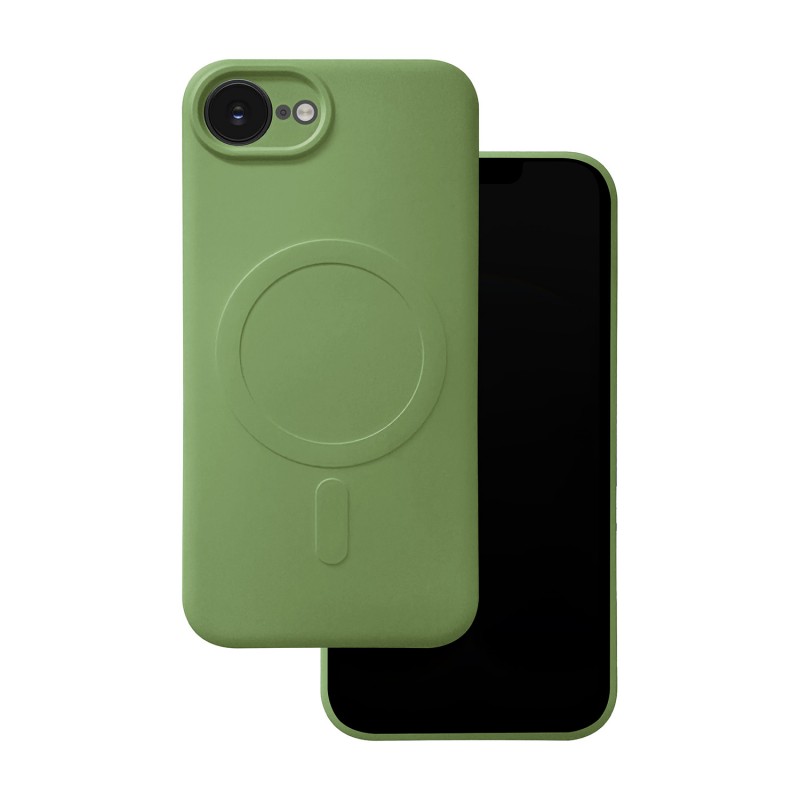 Капак Simple Color Mag за iPhone 16e / 17e светло зелен