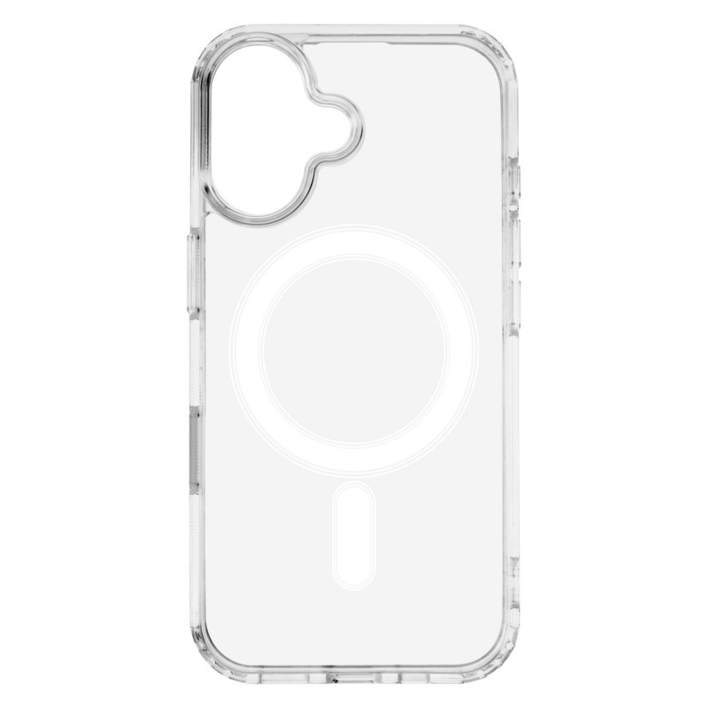 Anti Shock 1.5 mm Mag cover за iPhone 16 6.1" прозрачен голям отвор + бутон