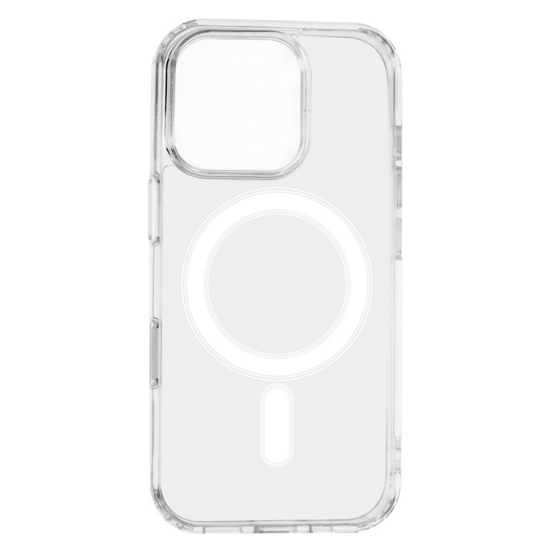 Капак Anti Shock 1.5 mm Mag за iPhone 16 Pro 6.3" прозрачен голям отвор + бутон
