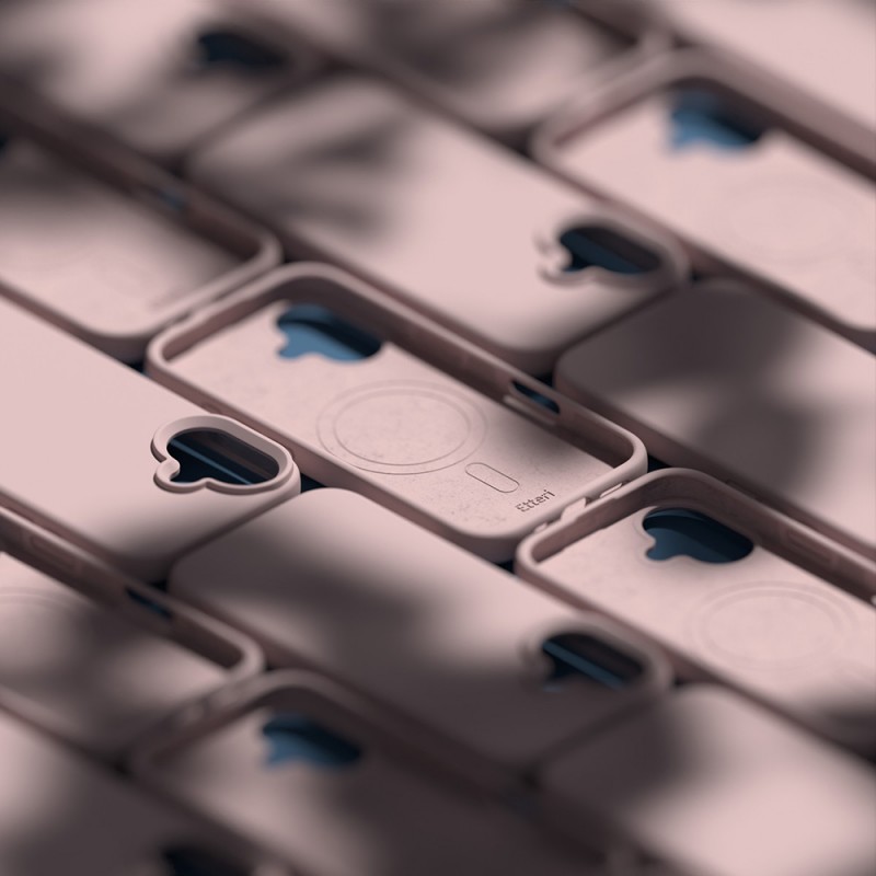 Калъф Etteri Silicone Mag за iPhone 16e / 17e, светло розов