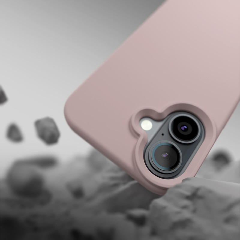 Калъф Etteri Silicone Mag за iPhone 16e / 17e, светло розов